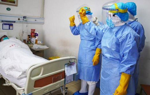 File image of a patient in quarantine