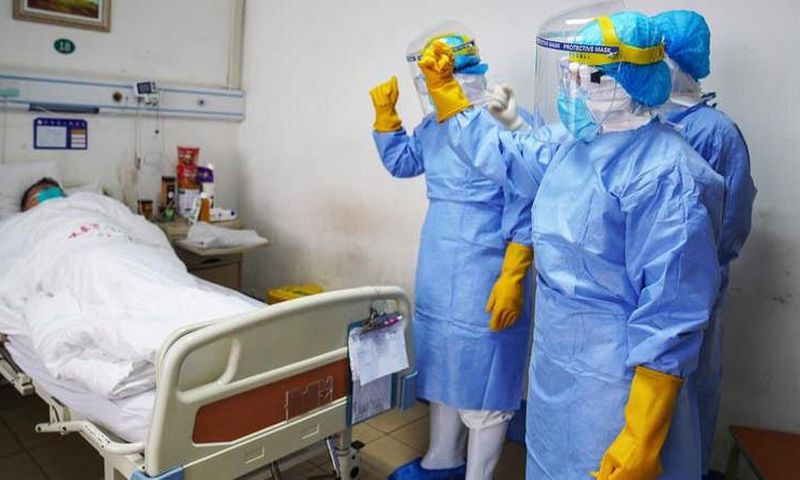File image of a patient in quarantine