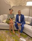 Singer Tanasha Dona with Jamal Gaddafi