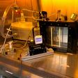 This photo taken on March 26, 2020 by Columbia University researcher Manuela Buonanno shows an experiment being conducted on the use of a special kind of ultraviolet rays against the coronavirus