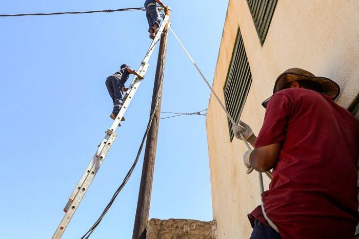 The head of maintenance at the national electricity company said his teams were working 'night and day'