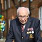Besides his new knighthood, WWII veteran Captain Tom Moore also holds world records for raising money in a charity walk and as the oldest person to have a No. 1 in the UK singles charts