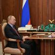 Putin's meeting with the head of Russian Railways, Oleg Belozerov, was the first at the Kremlin since May 9, according to his official schedule