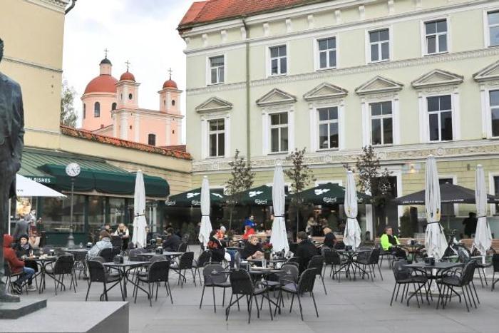 The city of Vilnius hopes to become 'one large outdoor cafe'