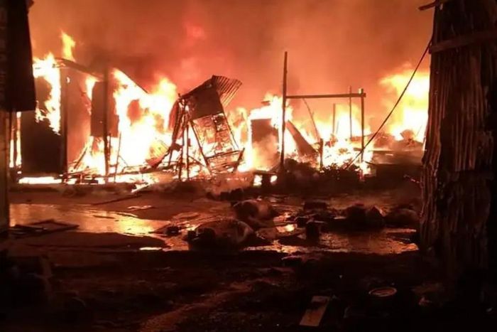 Active inferno at the cereals and mitumba sections of Gikomba Market on June 25, 2020