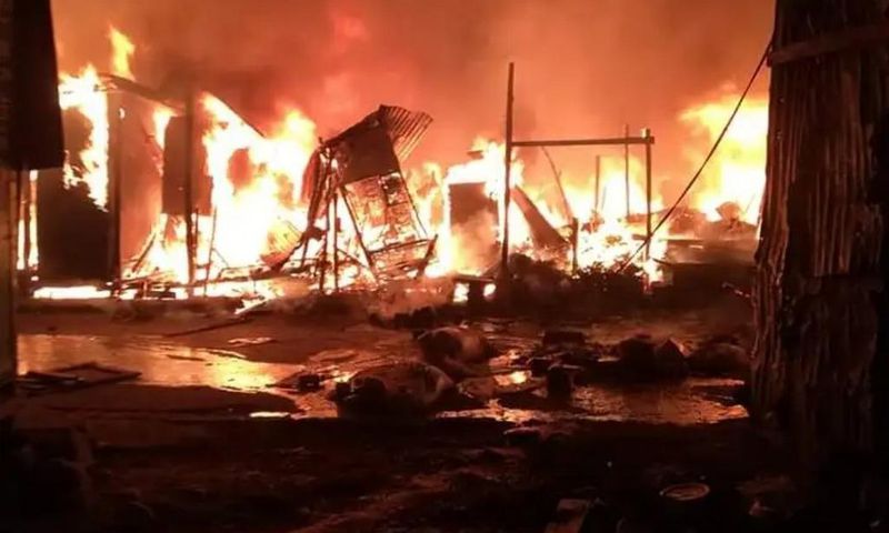 Active inferno at the cereals and mitumba sections of Gikomba Market on June 25, 2020