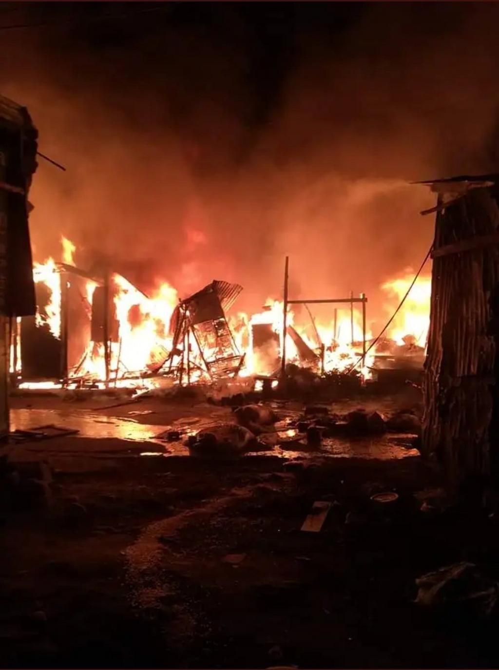 Active inferno at the cereals and mitumba sections of Gikomba Market on June 25, 2020