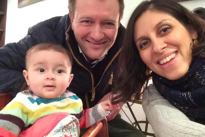 Nazanin Zaghari-Ratcliffe, pictured with her husband Richard and daughter Gabriella in 2016, has been given a temporary furlough from prison