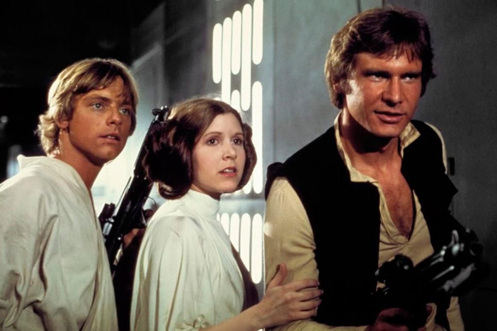 han luke leia a new hope star wars