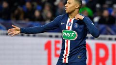 Kylian Mbappe scored a hat-trick for PSG against Lyon in the French Cup semi-final in midweek
