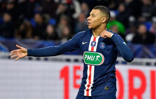 Kylian Mbappe scored a hat-trick for PSG against Lyon in the French Cup semi-final in midweek