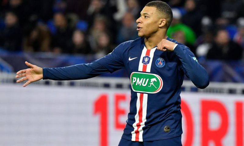 Kylian Mbappe scored a hat-trick for PSG against Lyon in the French Cup semi-final in midweek