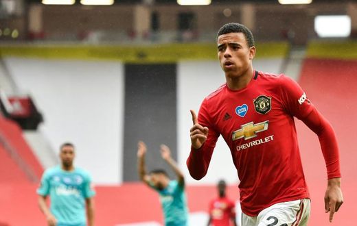 Teenage kicks: 18-year-old Mason Greenwood has scored 15 times for Manchester United this season