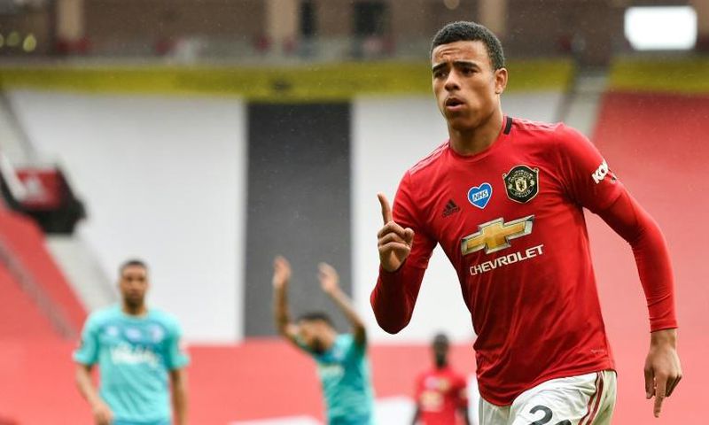 Teenage kicks: 18-year-old Mason Greenwood has scored 15 times for Manchester United this season