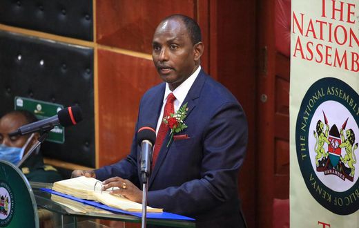 Treasury CS Ukur Yattani during the reading of Kenya's 2020/2021 budget at the National Assembly on June 11, 2020