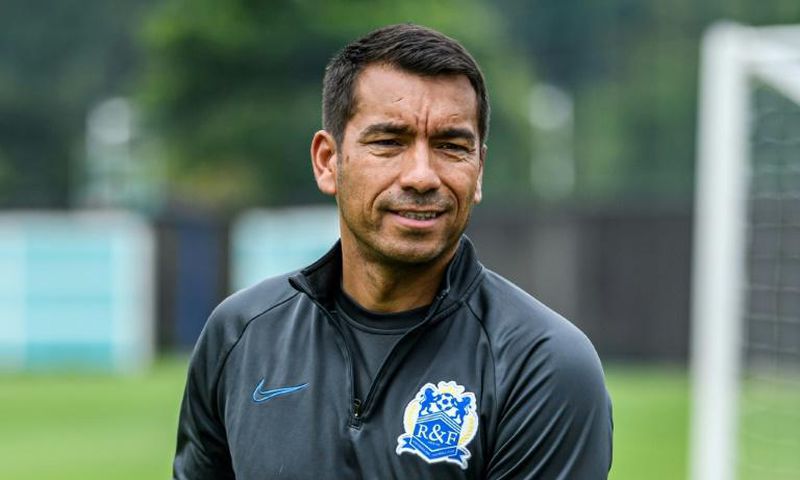 Giovanni van Bronckhorst is coaching China's Guangzhou R&F