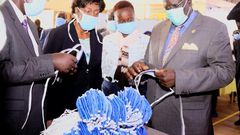 Education CS Prof George Magoha, Governor Charity Ngilu & Education PS Belio Kipsang