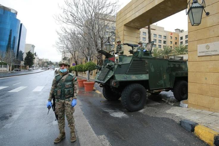 The Jordanian army was deployed this week to enforce directives calling on the population not to leave their homes except for emergencies to stem the spread of the novel coronavirus