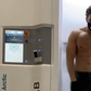 Joseph Baena Flexes After a Cryotherapy Session