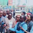 File image of Jubilee Party Secretary General Raphael Tuju addressing the press at a past event