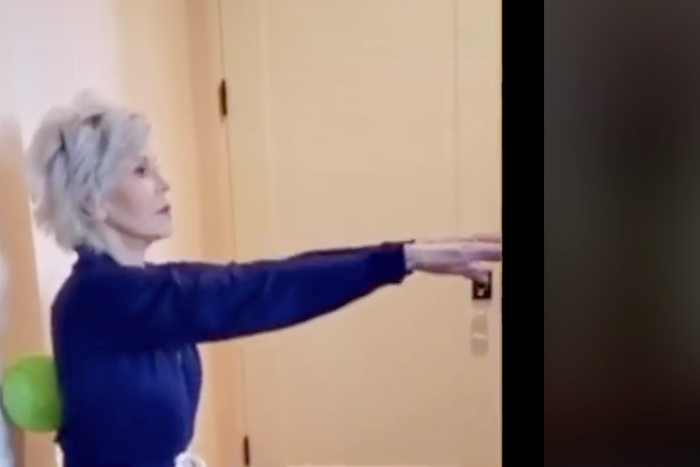 Jane Fonda Shows Her Mugshot And Jail Squats