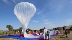 President Uhuru Kenyatta's beloved Google internet balloon collected in a Congolese village