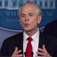 White House Trade and Manufacturing Policy Director Peter Navarro -- pictured on March 22, 2020 -- has accused China of crippling the US economy