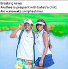 Akothee’s response after claims of being pregnant with Bahati’s child