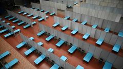 The Commonwealth Games  Village Sports Complex jas been converted into a temporary care centre in New Delhi