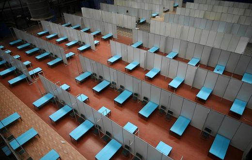 The Commonwealth Games  Village Sports Complex jas been converted into a temporary care centre in New Delhi