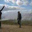 Clashes have broken out between the migrants and Greek police