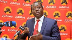 Raphael Tuju's team falsified documents - Jubilee Deputy Secretary General Caleb Kositany