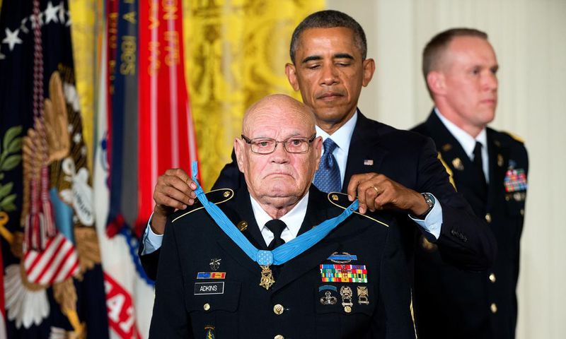 Bennie G. Adkins, 86, Dies; Honored for Vietnam Heroics