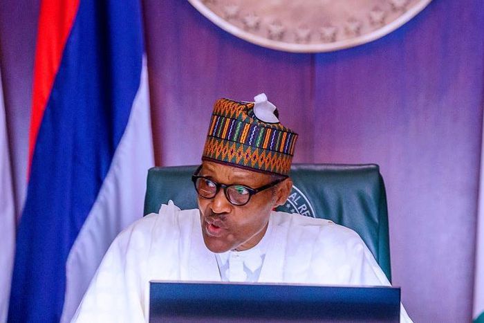 President Muhammadu Buhari. [Twitter/@BashirAhmaad]