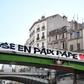 Diouf was the first to die from coronavirus in the country. The banner reads "rest in peace, Pape"