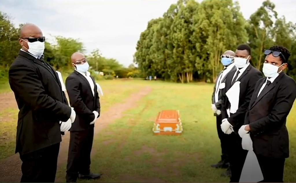 Eric Omondi perfectly mimics viral Ghana's dancing pallbearers as he goes after Mulamwah