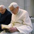 Former pope Benedict XVI, right, pictured with his brother Georg Ratzinger at the Vatican in 2012