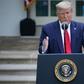 US President Donald Trump addresses a daily briefing by the White House coronavirus task force, on April 14, 2020