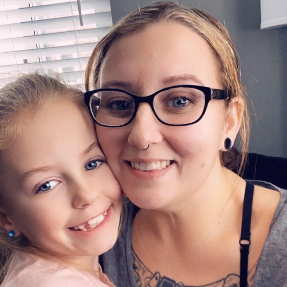 Michelle with her daughter, Anna