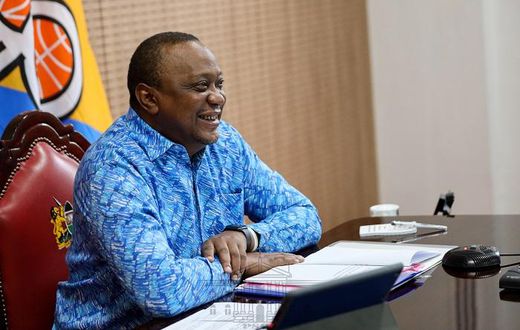 President Uhuru Kenyatta during a recent virtual meeting at Sate House Nairobi