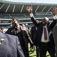 Judges dismissed the probe into South African President Cyril Ramaphosa, seen here greeting crowds at an event