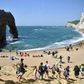 With many Britons looking to stay at home this year in the wake of the coronavirus media and travel firms have been talking up the merits of domestic destinations such as Durdle Door near West Lulworth on the south coast