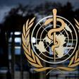 Le logo de l'Organisaiton mondiale de la santé (OMS) à son quartier-général de Genève.