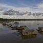 Carauari, an Amazonian town where residents fear the reach and spread of the coronavirus COVID-19 pandemic in the rainforest in Brazil is seen on March 16, 2020