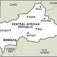 Map of the Central African Republic locating Ndele, where fighting between armed groups led to the deaths of 25 people, including 21 civilians