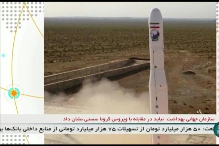 Iranian state media broadcast footage it said showed the satellite launch
