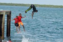 Swimming banned in the Indian Ocean