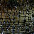The demonstrators observed social distancing rules