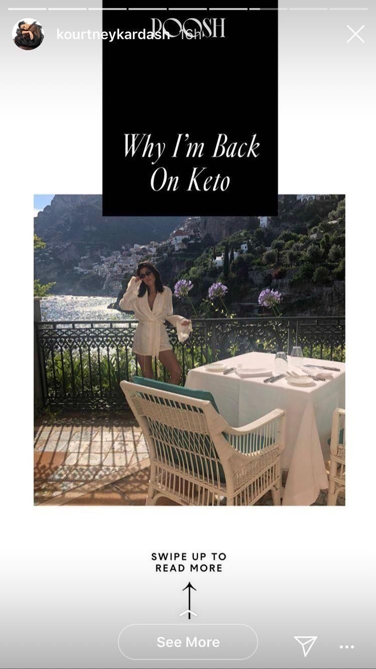 Kourtney Kardashian Says She's Starting Keto Again