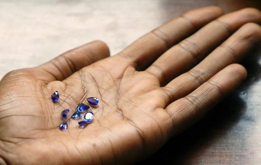 Tanzanite is prized by gem-makers for its extraordinary violet-blue hue. The gems seen here were mined in 2006, when they were valued at around $1,500